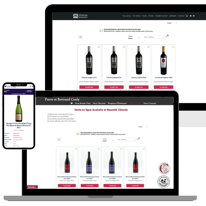 Systèmes de réservation de vignobles en ligne